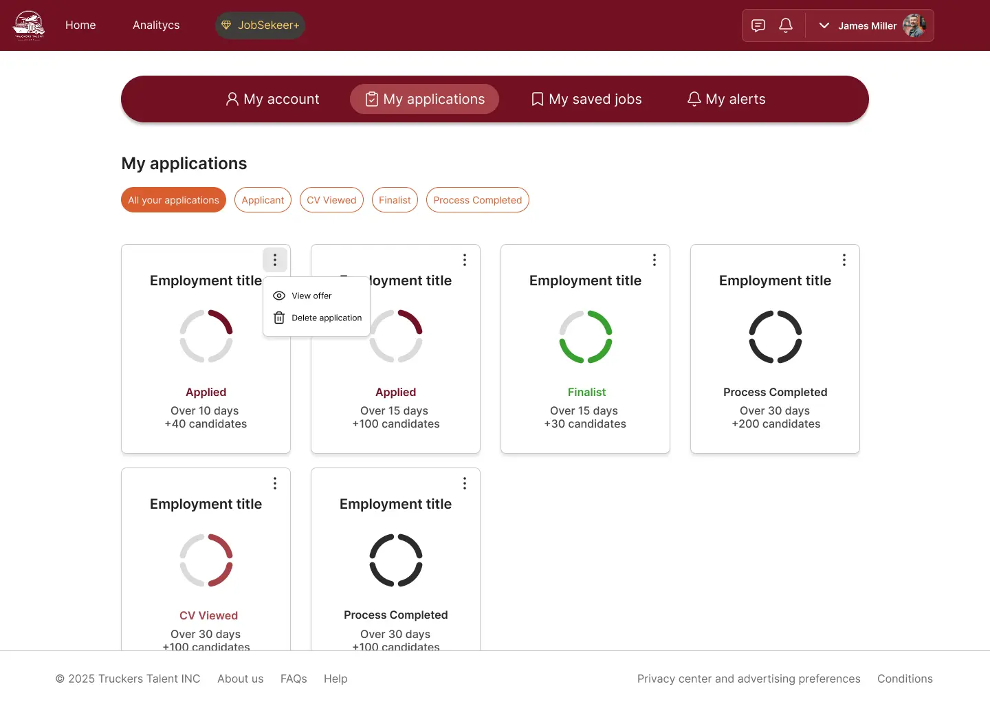 professional truck driver logistics platform
